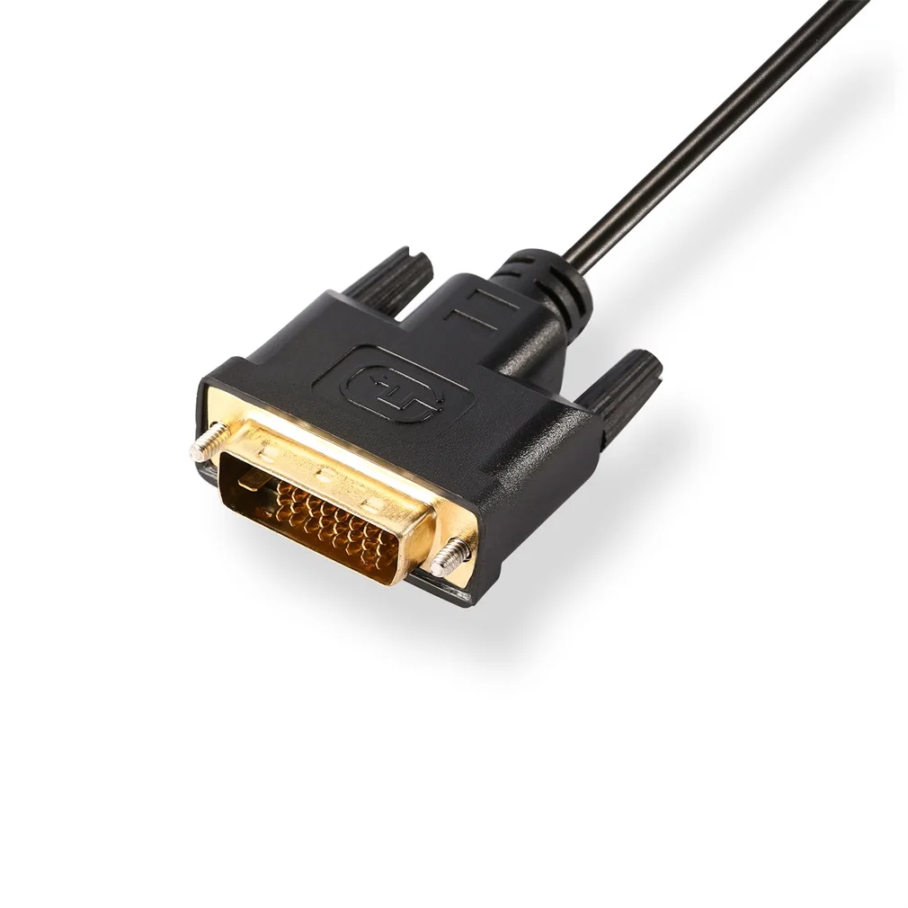 

LESHP Black 2/3Meter Durable Portable High Resolution Gold Plated Thin DVI to DVI Single Link Digital Video Monitor Cable