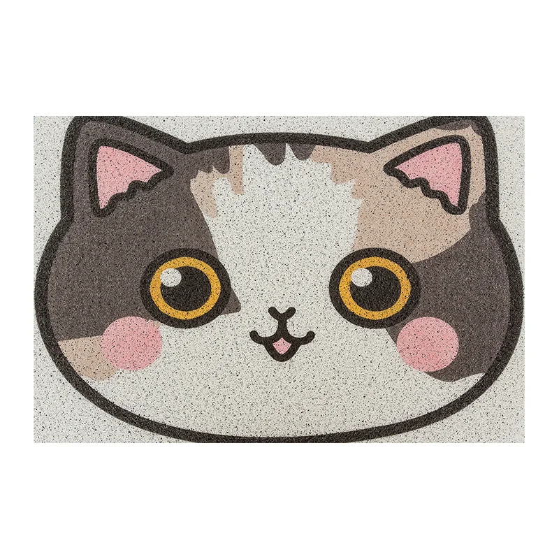 Продажа ПВХ напольный коврик Ceroon Cat, дверной коврик, гостиная, спальня, кухня, водонепроницаемый Противоскользящий Декоративный Напольный коврик дл...