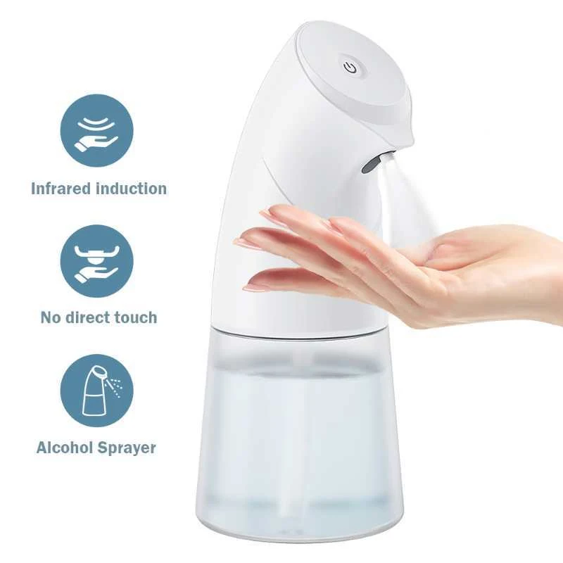 

450ml Soap Dispenser Non-contact Auto Liquid/Foaming/Sprayer Hands Washing Machine USB Rechargeable Bathroom Soap Dispenser