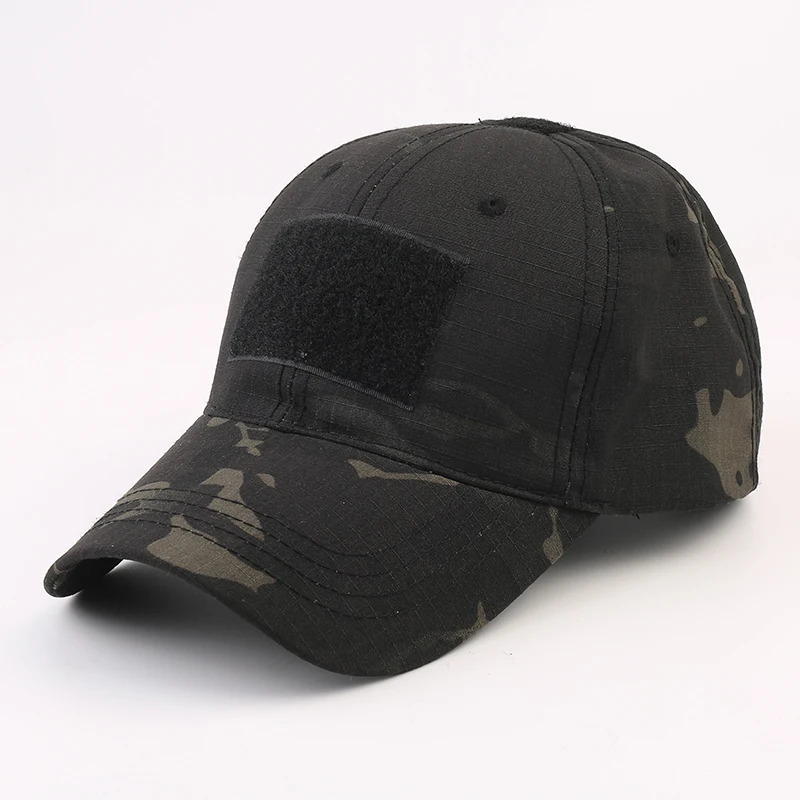 2 Outdoor Multicam Camouflage Adjustable Cap Mesh Tactical Military Army Airsoft Fishing Hunting Hiking Basketball Snapback Hat - Color: 2