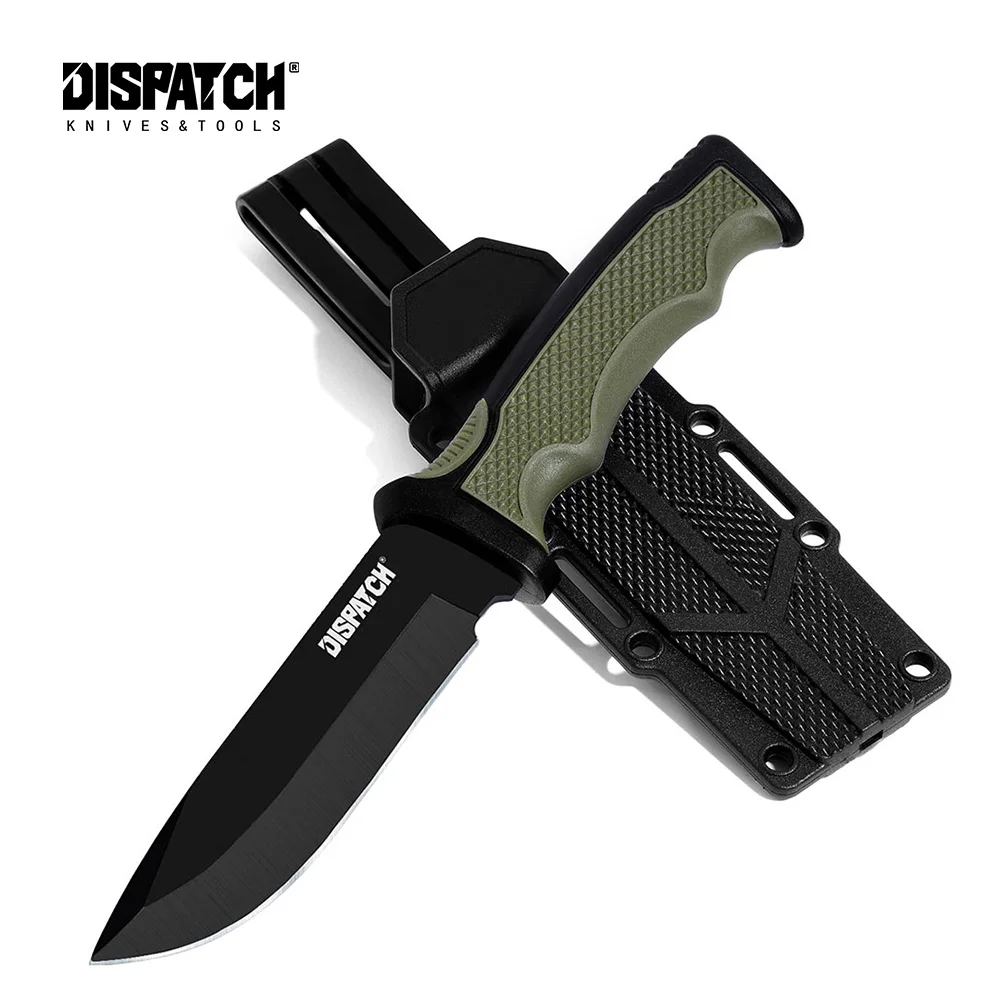 

DISPATCH Fixed Blade Knife Outdoor Survival Rescue Knive Camp Tactical Self Defense Bushcraft Wilderness Knifes Hiking EDC Tool
