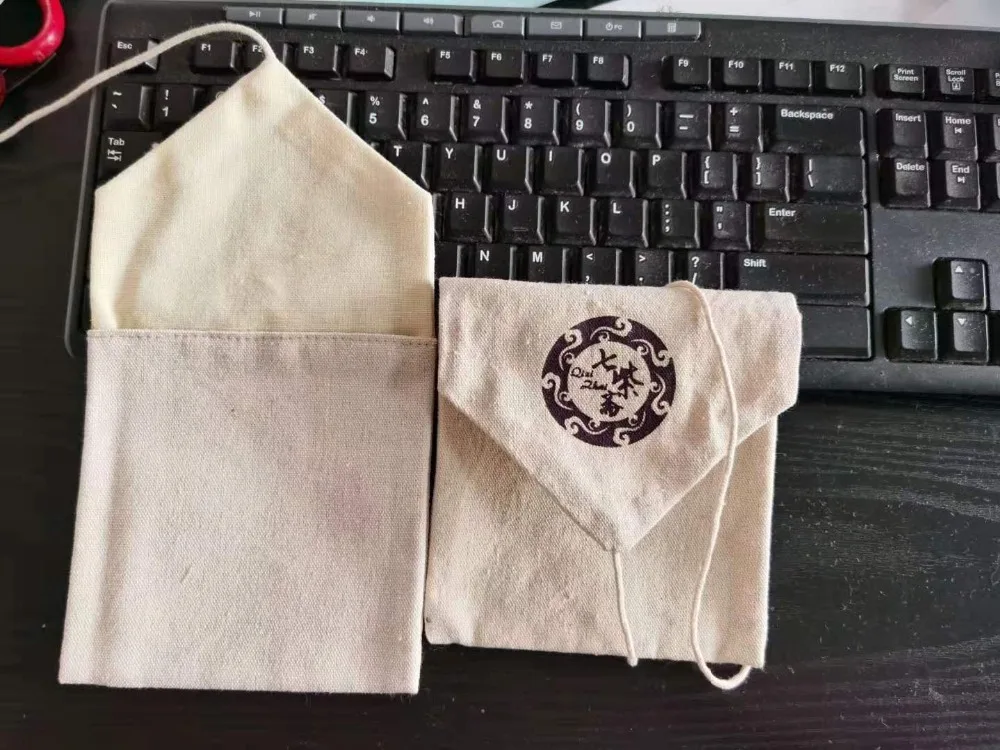 Льняная Подарочная сумка с откидной крышкой 9x10 см 12x12 см Упаковка из 24 двухслойных ожерелий браслет ювелирные изделия хлопковый мешочек