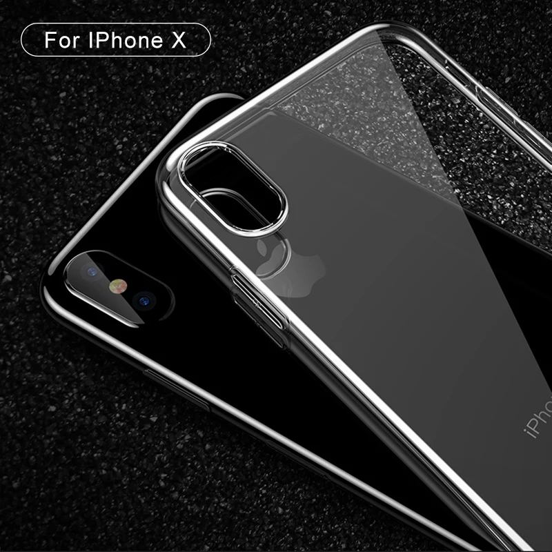 Ультратонкий Прозрачный чехол из ТПУ для телефона iPhone 5 4 4C 5C X 8 7 6 S Plus Apple 5S SE сумка