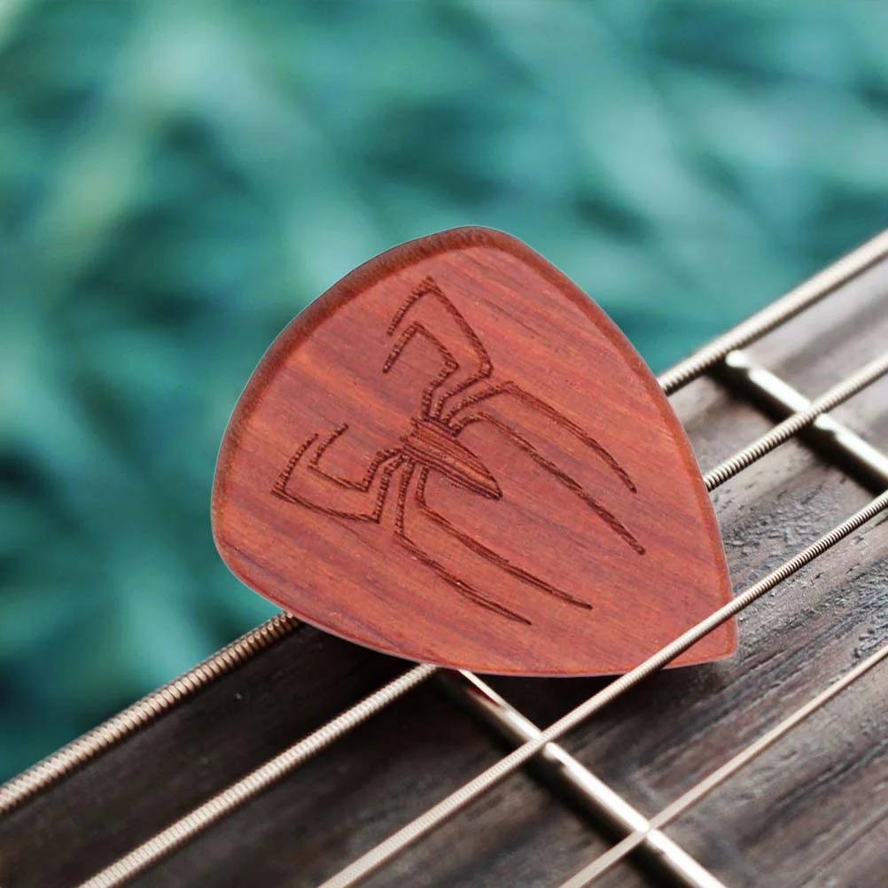 

3pcs Wood Acoustic Guitar Pick Electric Bass Plectrum Hearted Shape Pick Guitar Guitarra Accessories Stringed Musical Instrument