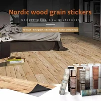 wood vinyl sticker floor wallpaper roll self adhesive bedroom kitchen cabinet furniture decor wall sticker pvc wood grain film