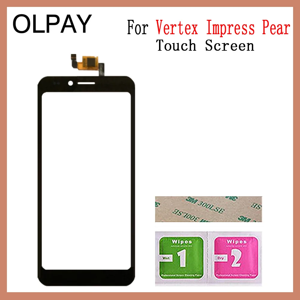 Black No Tools OLPAY 5," сенсорный экран для мобильного телефона Vertex Impress Pear сенсорный экран дигитайзер панель объектив сенсор Переднее стекло Ремонт - Цвет: Black No Tools