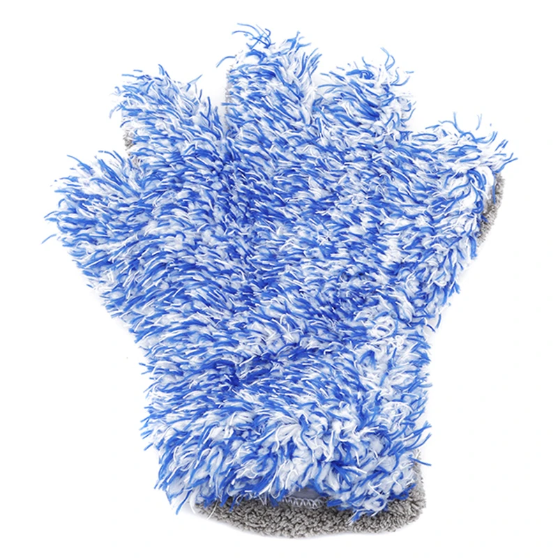 Двухсторонние перчатки из микрофибры для мытья рук чистки окон автомобиля