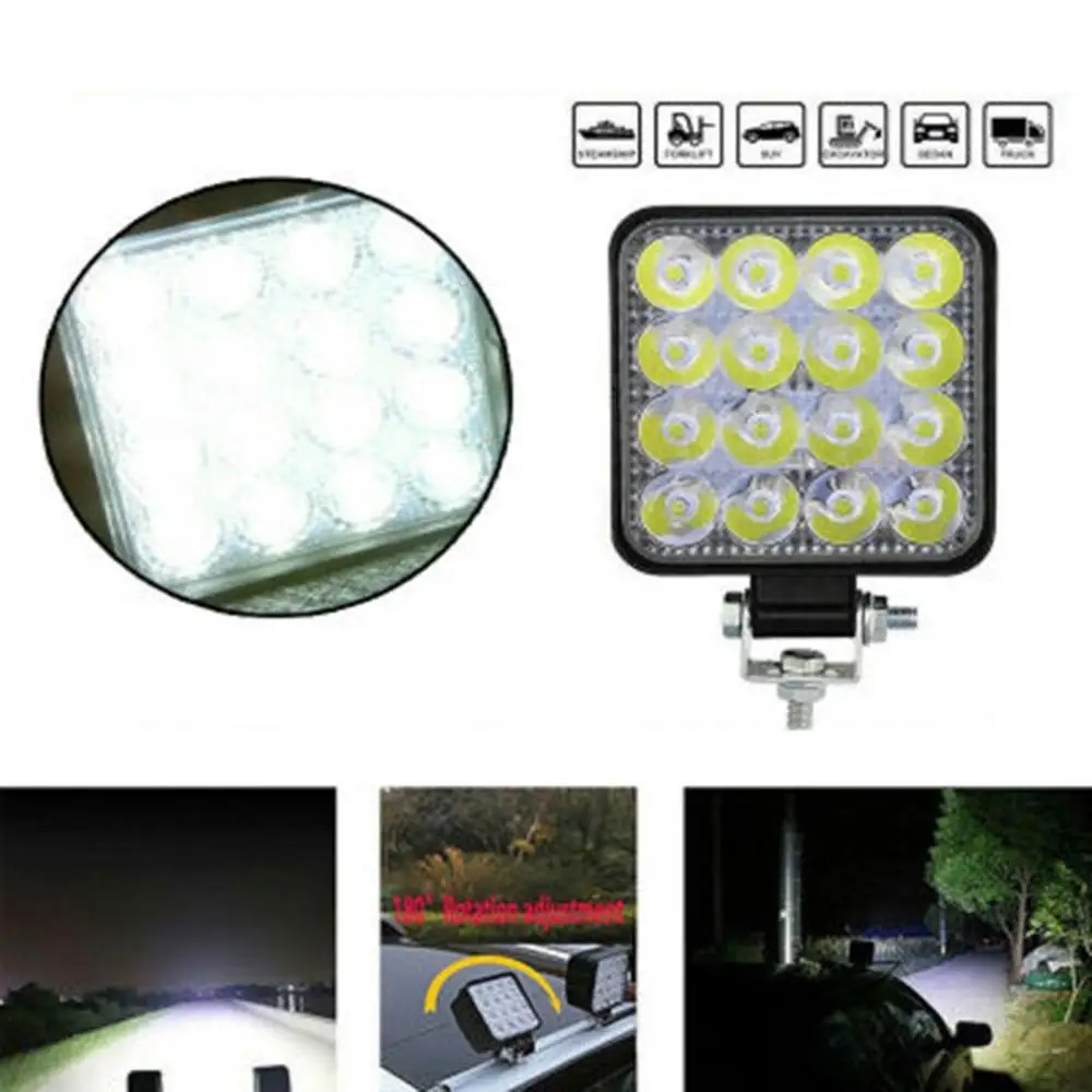 48 Вт 16 шт. светодиодный рабочий светильник балка для дальнего света внедорожных