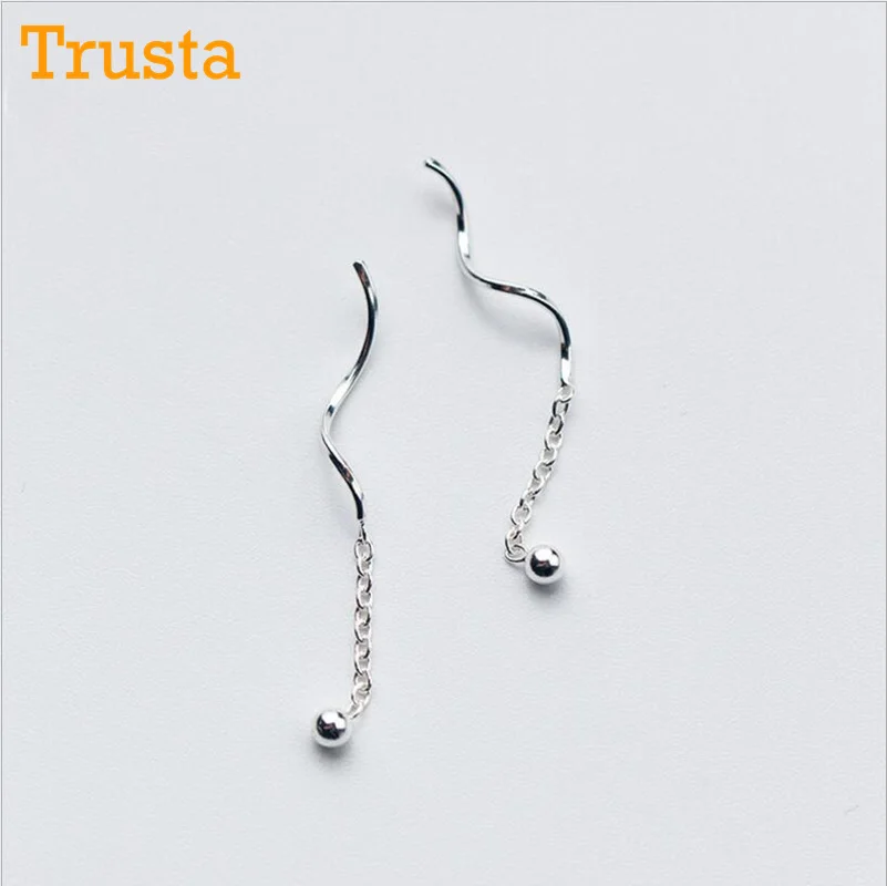 Trustdavis модные горячие 100% Стерлинговое Серебро 925 пробы Серьги гвоздики с