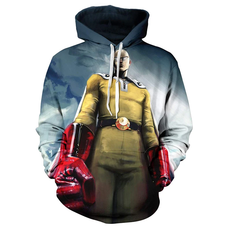 

One Punch Man 3D Printed Hoodies Men/Women Anime Style Cosplay Hooded Sweatshirt Pullover Trendy Hip Hop Streetwear Hoodie Tops