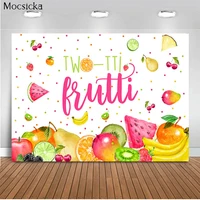 mocsicka first birthday background fruit party decoration style baby shower photo background photography banner