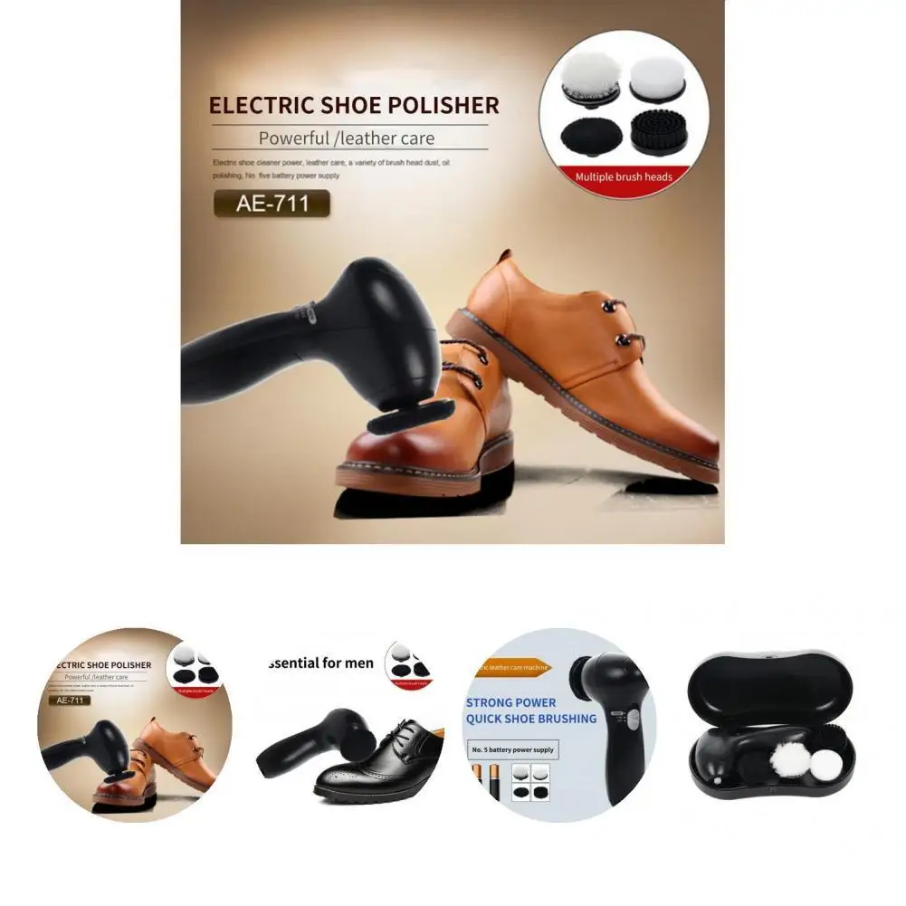 

Щетка для обуви электрическая, на батарейках, из АБС-пластика