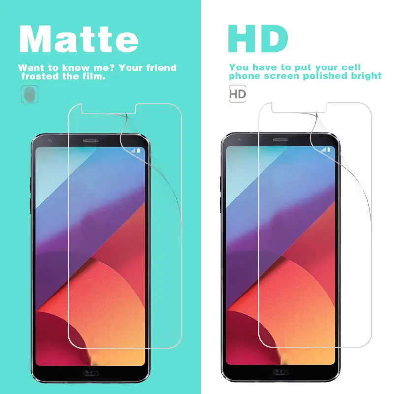 

Matte Film & Glossy HD Film For LG G4 G4S G5 G6 G7 K10 ThinQ Plus Mini Pro Stylus Screen Protector Film Cover + Cloth Tools