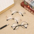 Металлические круглые винтажные очки для близорукости для женщин и мужчин, ультралегкие полимерные очки для чтения, Уход За Зрением, диоптрии-1,00 -4,0