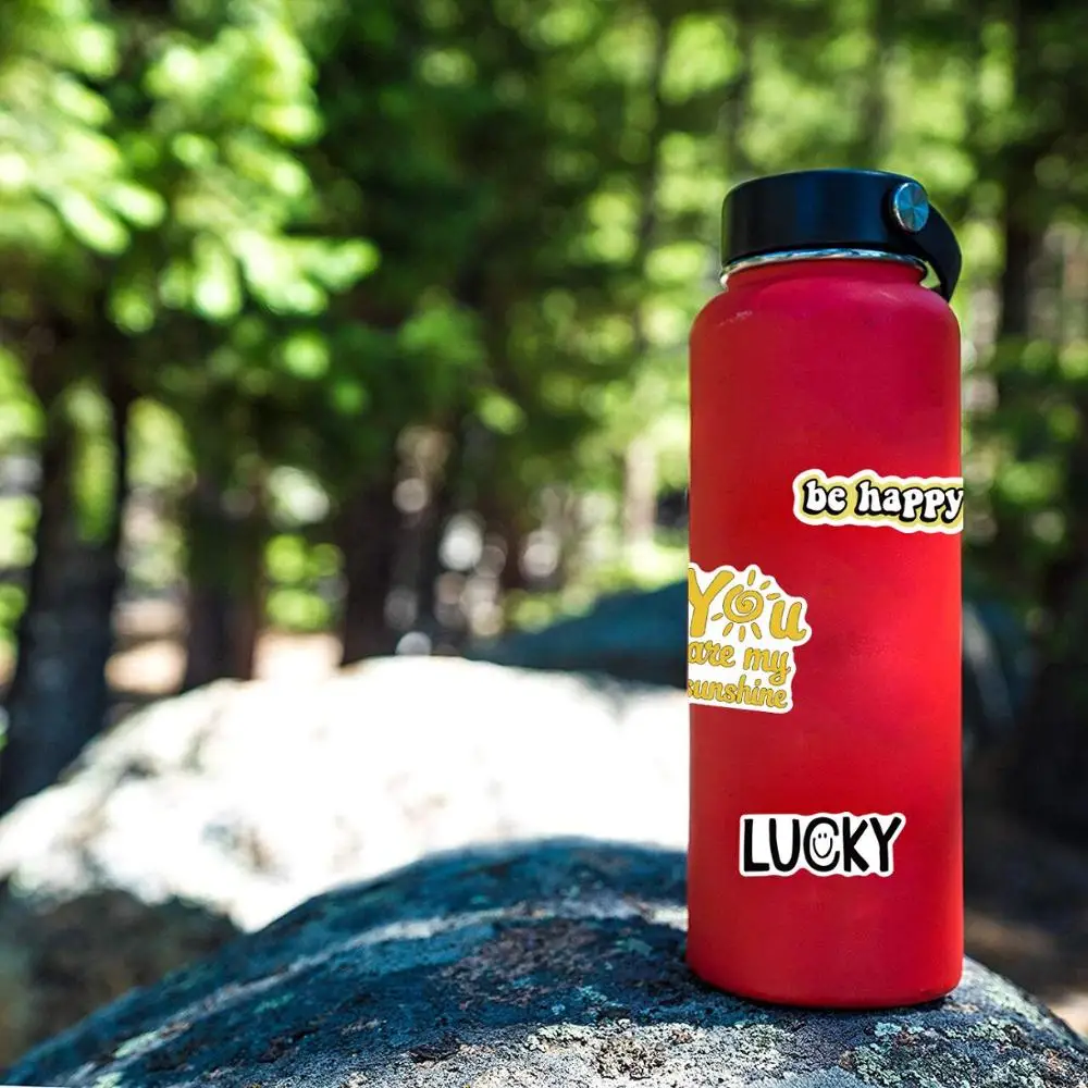 

50 pcs Inspirational English Slogans Stickers laptop for Car Phone Motorcycle Luggage waterproof Sticker graffiti Decal Toy