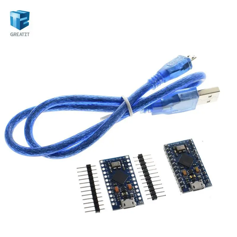 Завеса Pro Micro ATmega32U4 5V 16 МГц заменить ATmega328 для Arduino Pro Mini с 2 Row штыревые для Leonardo Mini Usb Интерфейс
