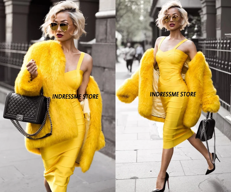 INDRESSME, женское Бандажное платье миди, сексуальное облегающее Клубное платье на бретельках, Платья для вечеринок, Vestidos