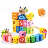 baby fun caterpillar beaded building blocks childrens hands on brain parent child interactive wooden toy montessori javascript