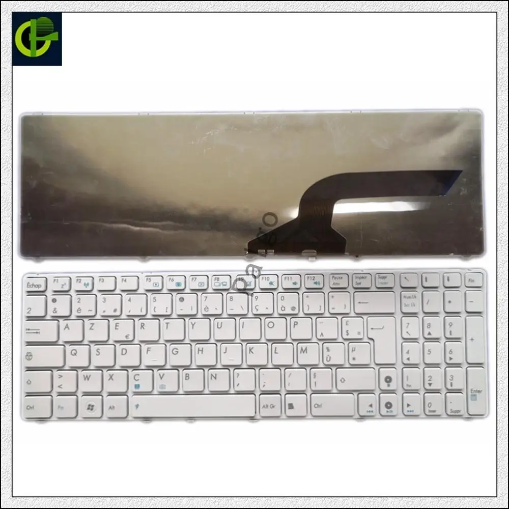 

Французский AZERTY белая клавиатура для ноутбука Asus 9Z.N6VSU.20F NSK-UM2SU 0KN0-J71FR33 9J.N2J82.C0F NSK-UGC0F 04GNV32KFR01-3 0KN0-FN2FR03 FR