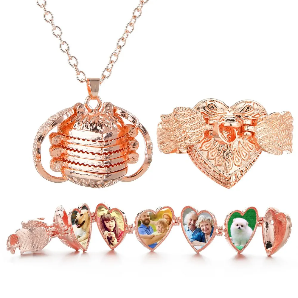 Magic10 Фото Кулон любовь память плавающая расширяющаяся фото медальон ожерелье