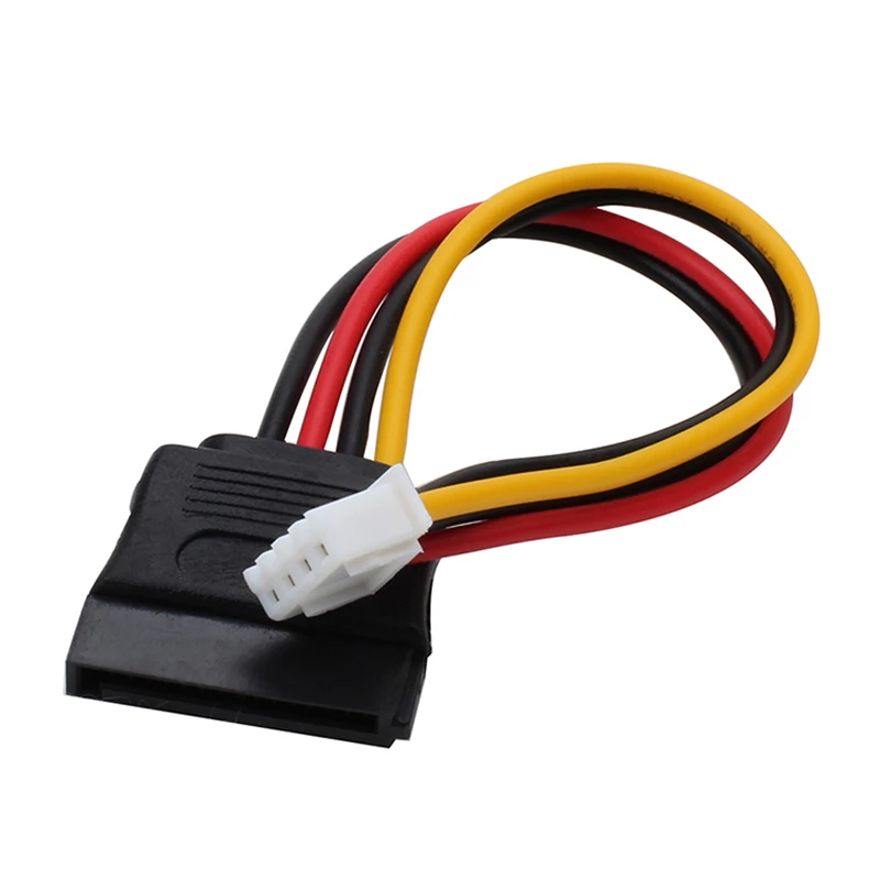 ITX Floppy 4Pin Female XH2.54mm to 15Pin SATA адаптер конвертер силовые Провода кабель Шнур 18AWG