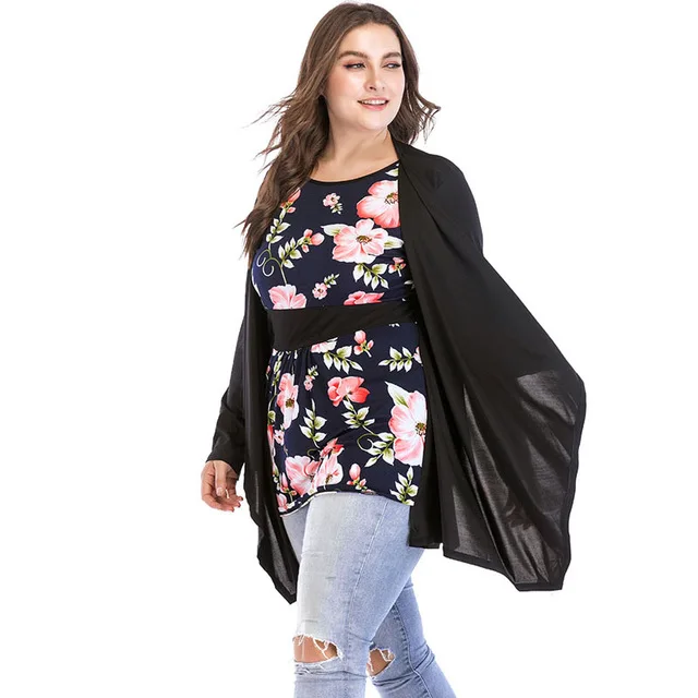 6XL поддельные две части блузка Турция ислам Арабская мусульманская с длинным