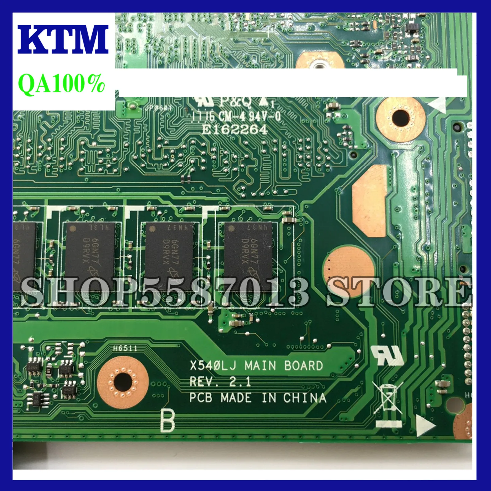 

KEFU X540LJ For ASUS X540L F540L 4G RAM I5-5200U Laptop Motherboard REV2.1 Test beFore Shipping Work 100%