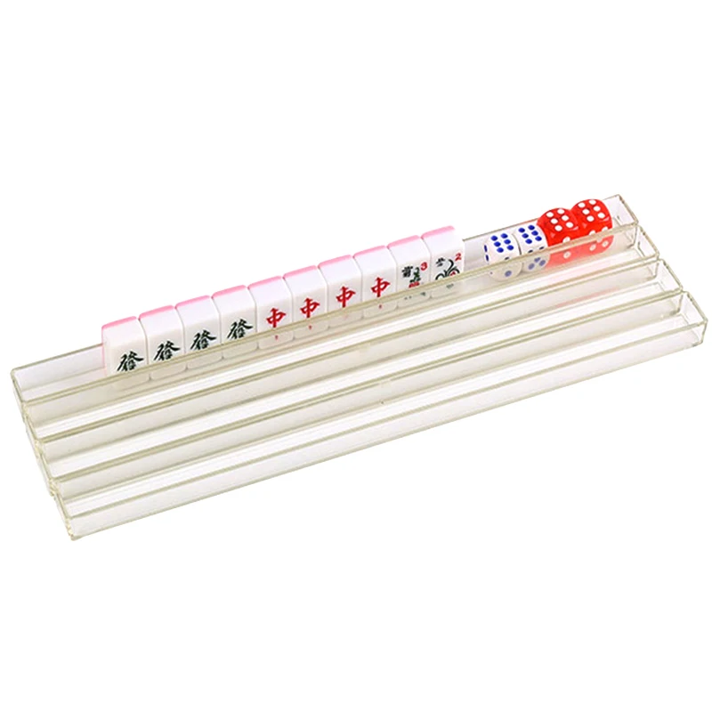 

U-shape Ruler Special Mini Mahjong Travel Mahjong Racks Parties Mahjong Games Outdoor Camping Mini Mahjongs