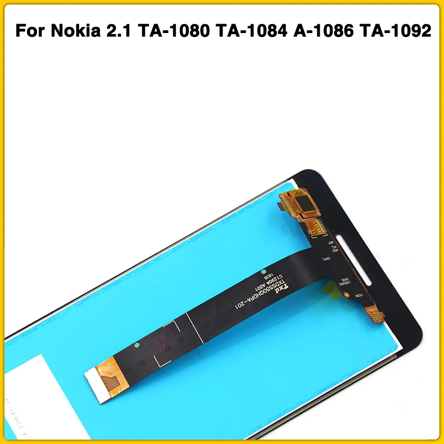 Для Nokia 2 1 N TA 1080 1084 A 1086 1092 1093 5 &quotЖК дисплей сенсорный экран панель Полная сборка