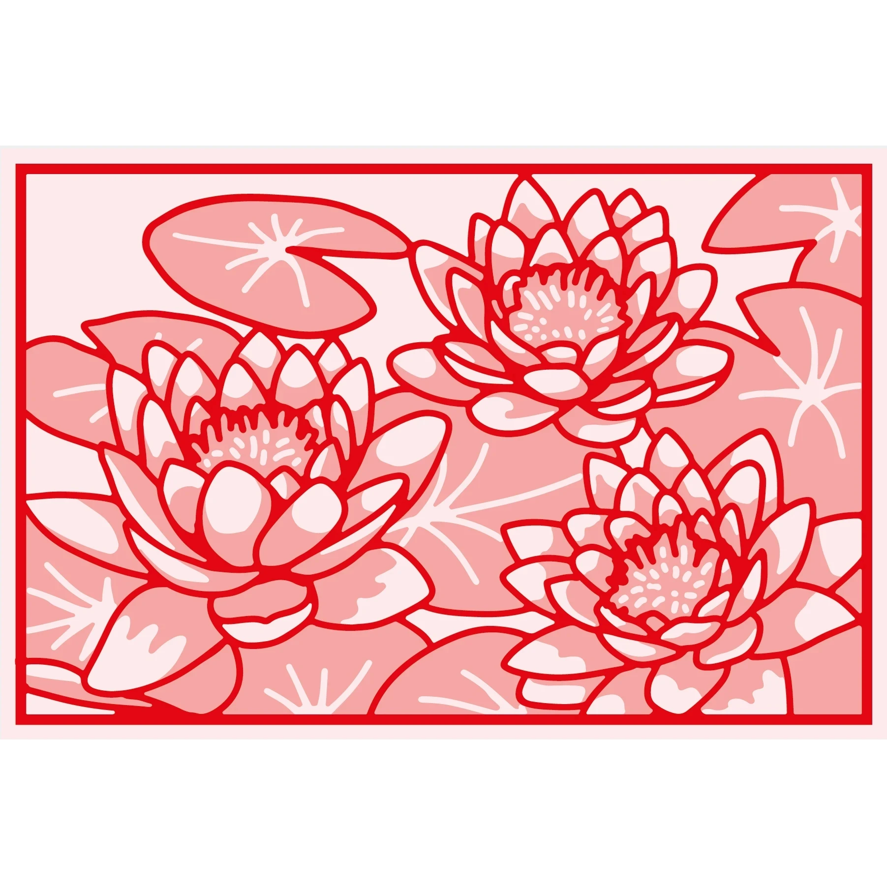 

Water lily overlapping plate METAL CUTTING DIES Stencil Scrapbooking Photo Album Card Paper Embossing Craft DIY