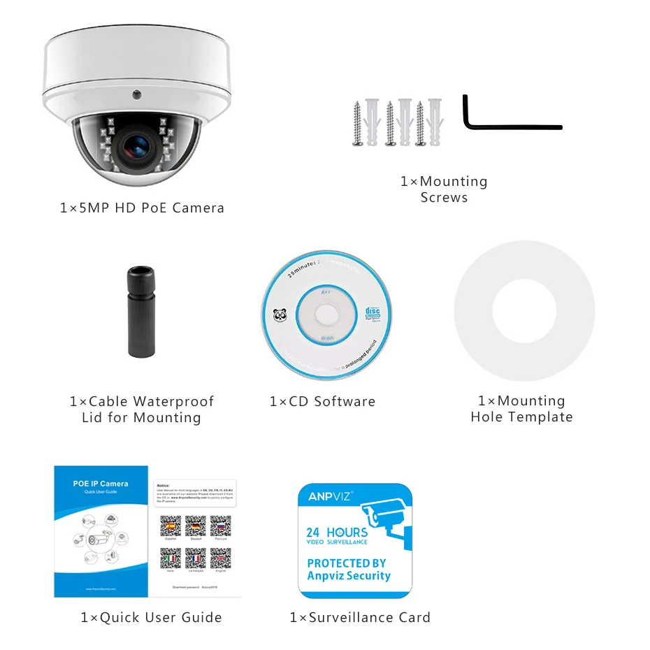 Совместимость Hikvision 8MP IP POE камера наружная/Внутренняя H.265 купольная CCTV сетевая камера широкий угол 2,8 мм 30 м ИК ONVIF