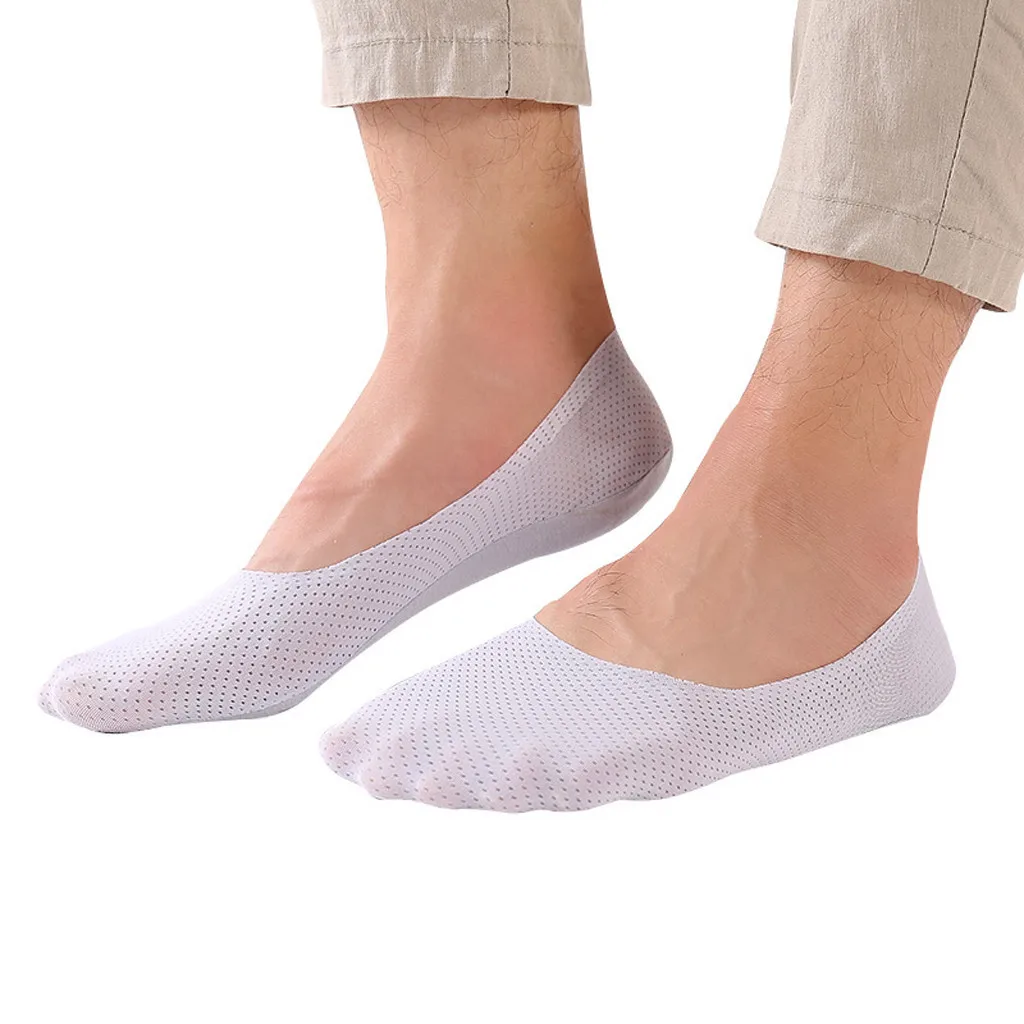 Breathable Ice Silk Socks Mens Fashion Cotton Soft Non-Slip Thin Sports socks summer women funny short | Женская одежда