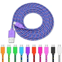 micro usb cable o 0 51m2m3m braide2a fast charging nylon usb sync data mobile phone adapter charger cableandroid cables