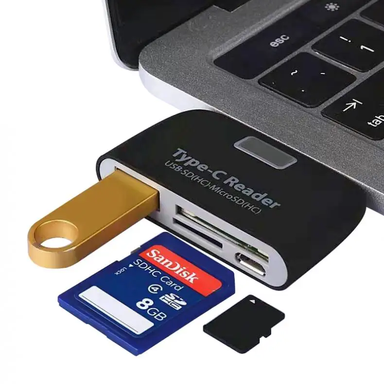 Устройство для чтения карт памяти Micro SD USB 3 1 Type C на 0 OTG шт.|USB-хабы| |