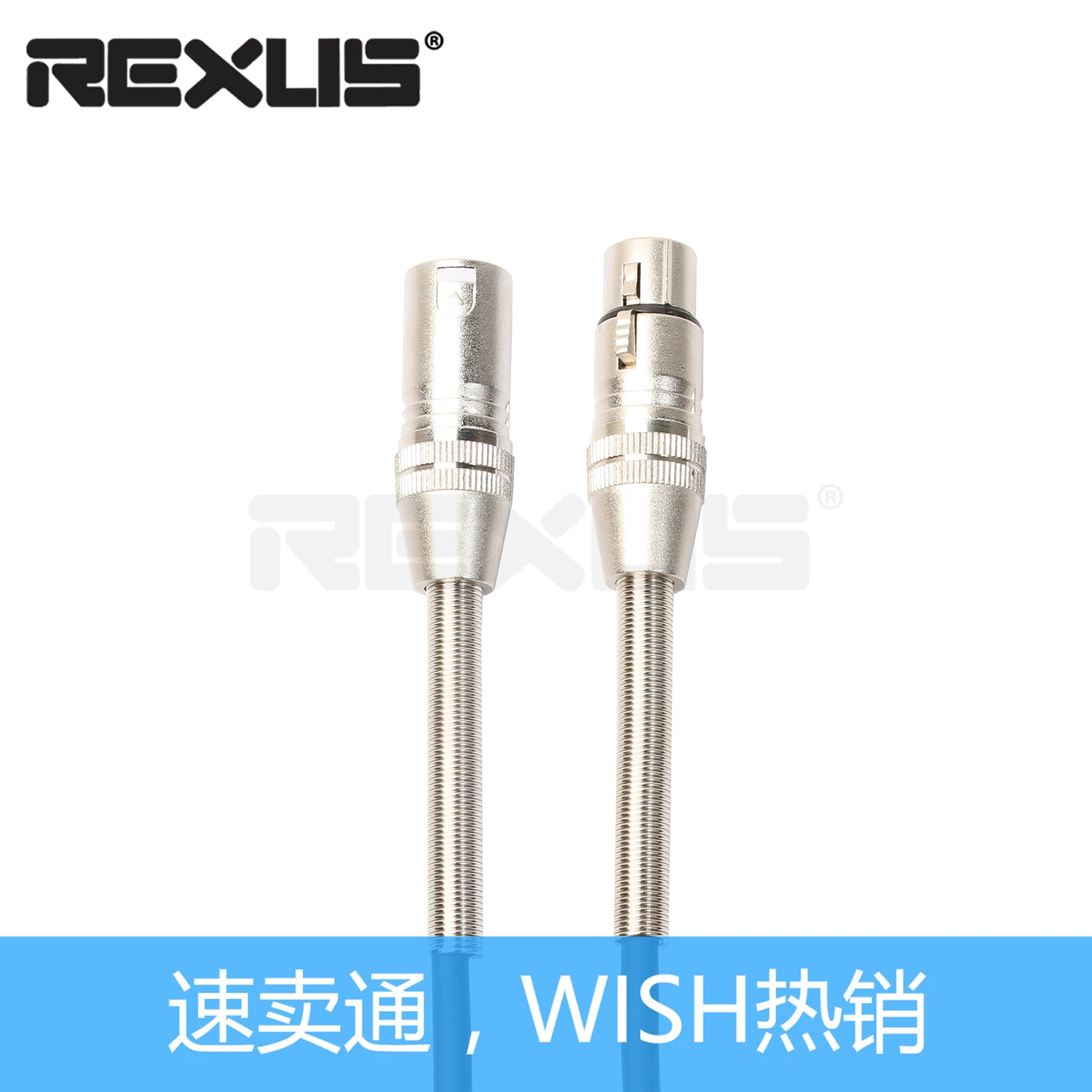 Серебристый микрофонный кабель премиум класса Canon XLR|Кабели VGA| |