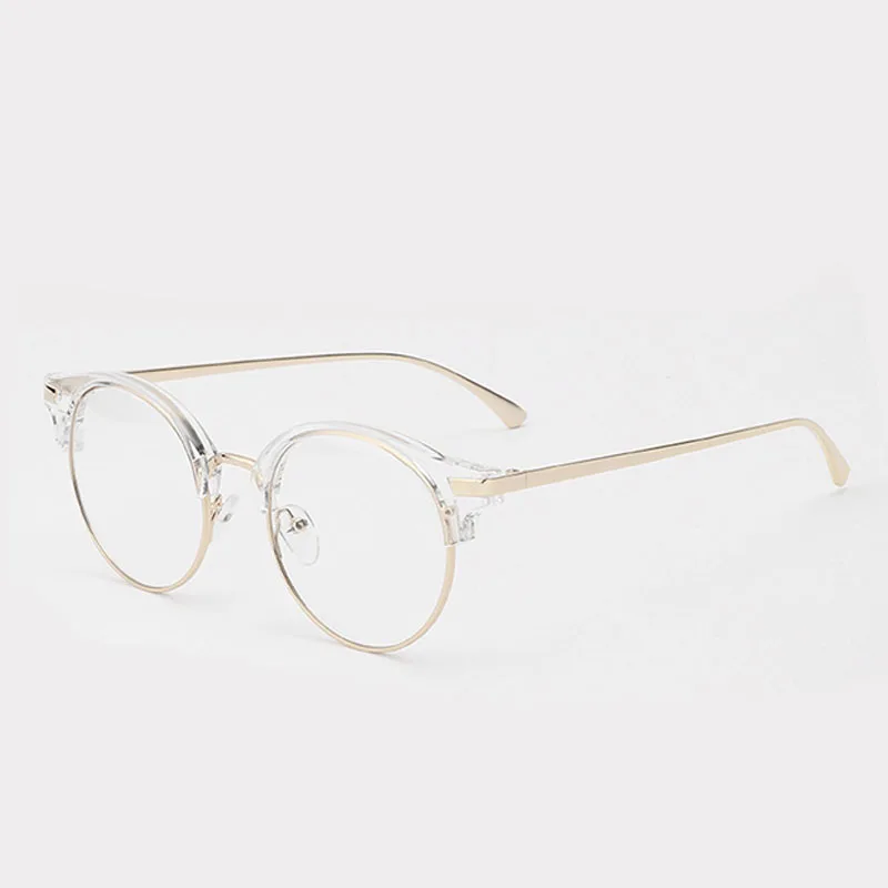

Round Patchwork Metal Frame Glasses Computer Clear Eyeglasses Anti Blue Light Women Men Eyewear Gaming Optical Spectacles Gafas