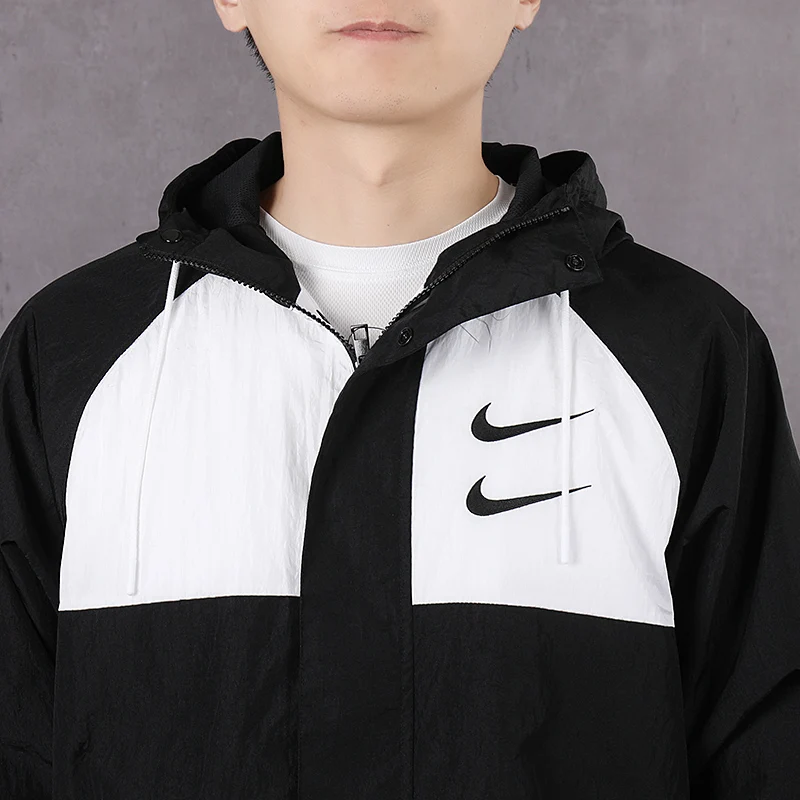 Original New Arrival NIKE M NSW SWOOSH JKT HD WVN Men's Jacket Hooded Sportswear | Спорт и развлечения