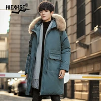 2021 men long down jacket mens fashion new style young puffer jacket thicken outdoor warm windproof winter white duck down coats