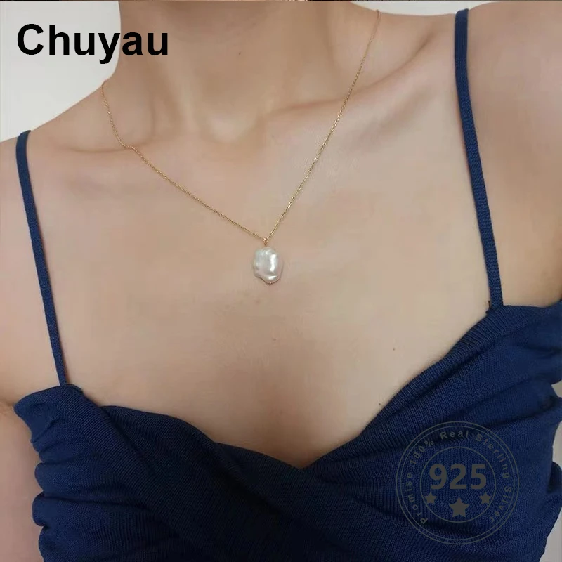 Женское колье в стиле барокко из серебра 925 пробы|Ожерелья| |