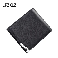 lfzklz 2020new mens wallet pu leather double fold mens wallet casual close fitting multi function leather bag clutch money bag