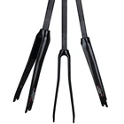 Велосипедная передняя вилка BALUGOE, из углеродного волокна, вилка Передняя для горного велосипеда, 3k