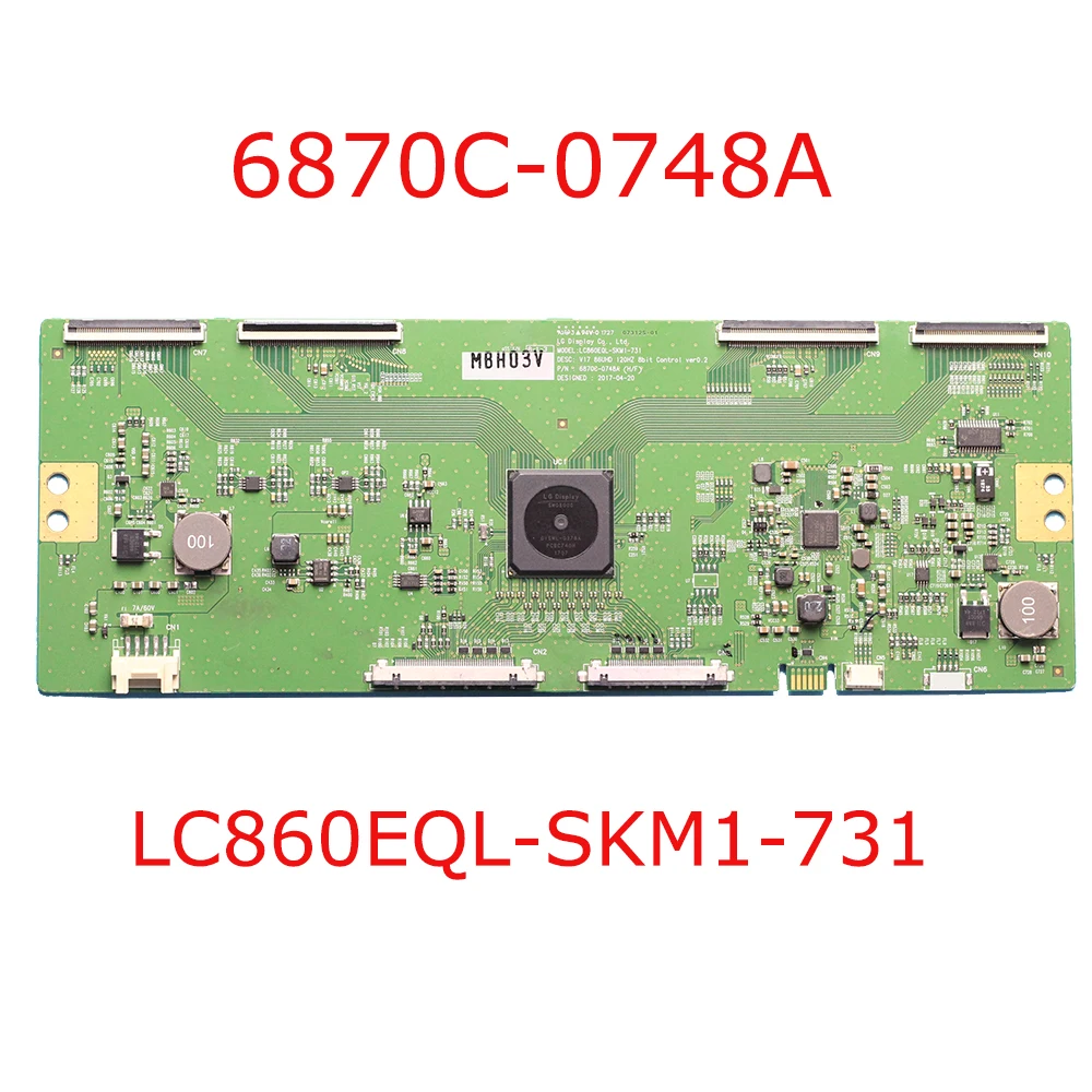 6870C 0748A T CON Board V17 86UHD 120HZ 8bit Control ver0.2 Оригинал LG Con Borad LC860EQL SKM1 731 для ТВ 86''|Печатные