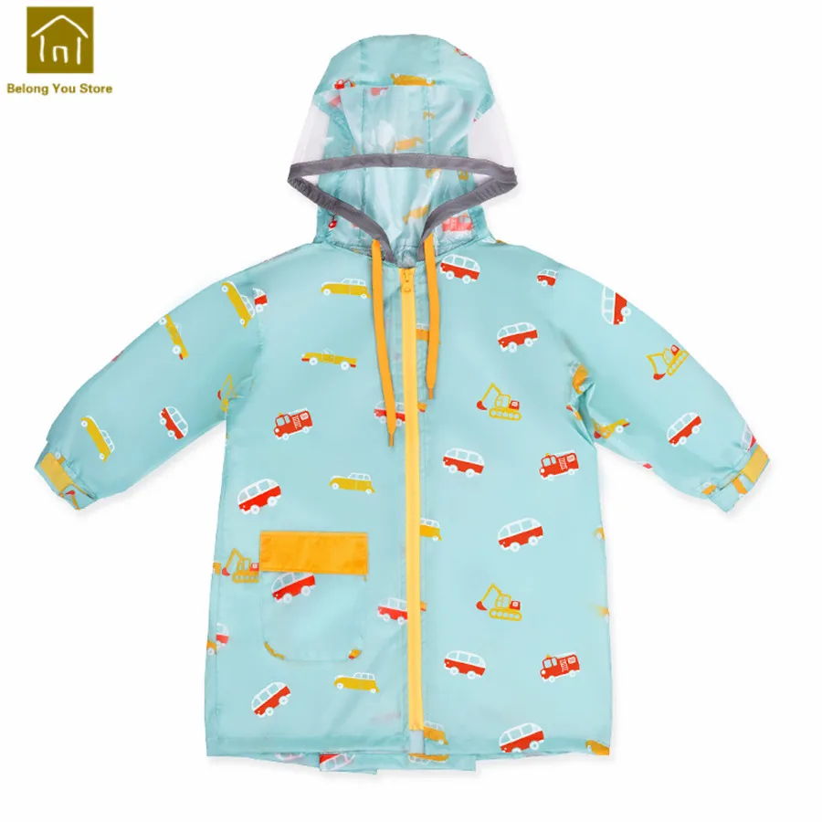 Детский водонепроницаемый дождевик длинный пончо рюкзак непромокаемый детский