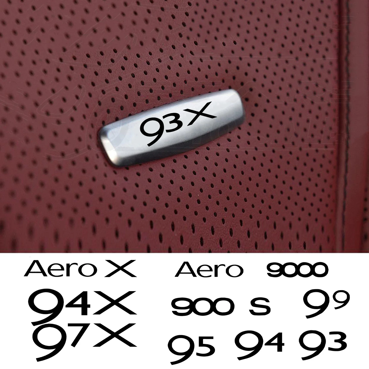 Наклейка для тюнинга переднего сиденья металлические значки Saab 93 94 95 99 900S 9000 Hirsch