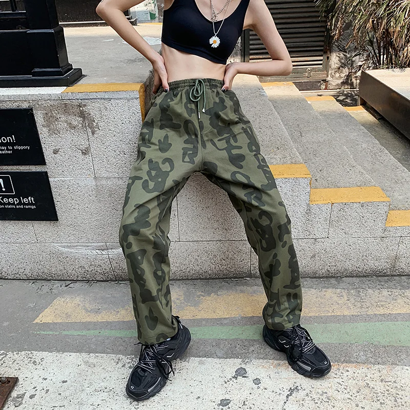 

Una Reta Streetwear Joggers Men's Pants Spring New Men's Clothing Harajuku Print Letter Militar Pants Casual Pants Men
