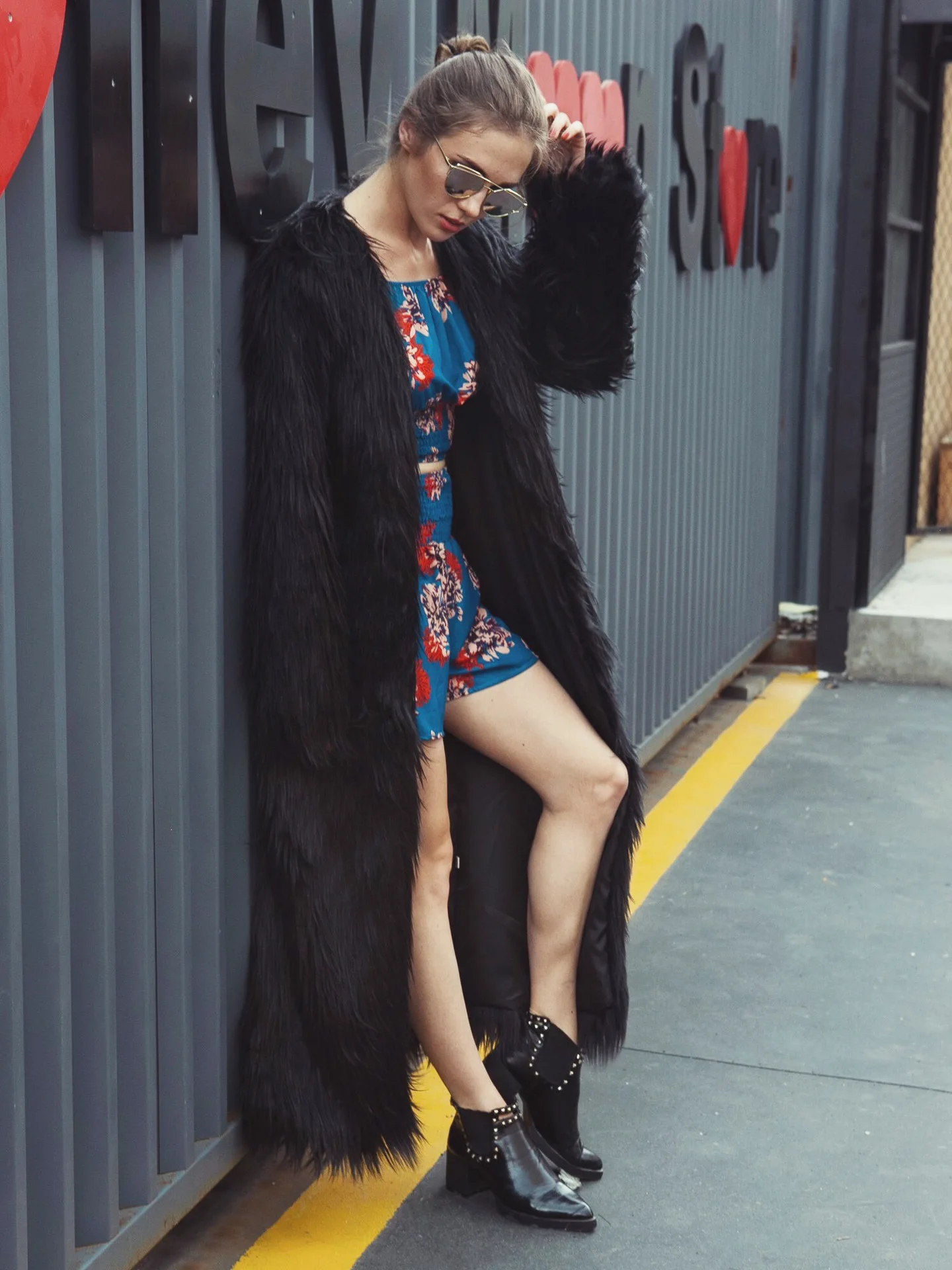 New Autumn/winter Fashion Fur-like Long Floating Fur Coat Women's Fur-like Coat Coat