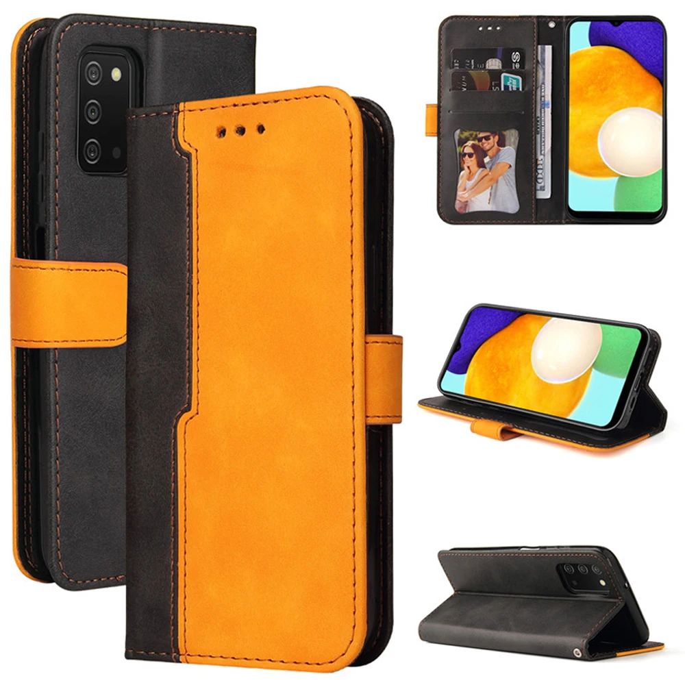 

Роскошный кожаный чехол-книжка для Samsung A03S 2021, магнитный деловой чехол для Samsung Galaxy A03S, чехол A03 S, защитный чехол 360