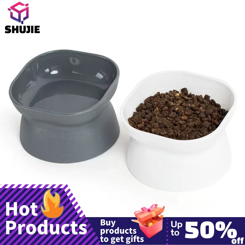 

Stress Free Cat Food Bowl Tilted Heightened Cat Bowl Non-Slip Protection Pet Spine Double-Sided Bowl Can Be Used In Dishwasher
