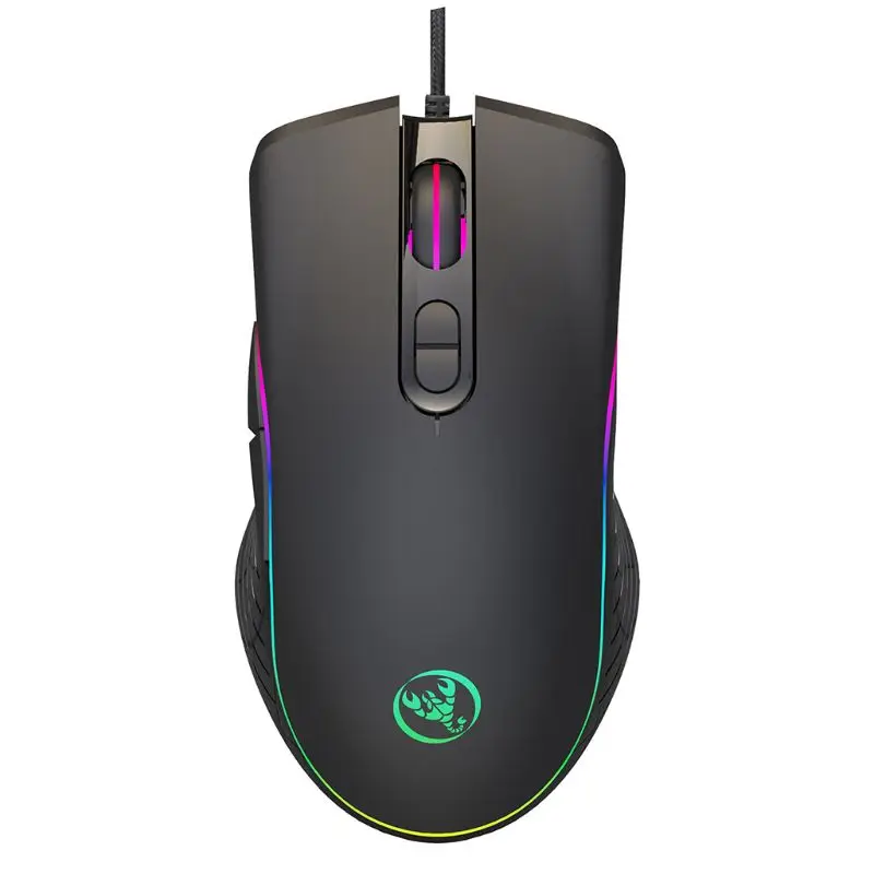 

A867 Gaming Mouse 7 Buttons 6400Dpi Optical USB Wired Desktop Mice RGB Backlit Mice for PC Computer Laptop Gamers