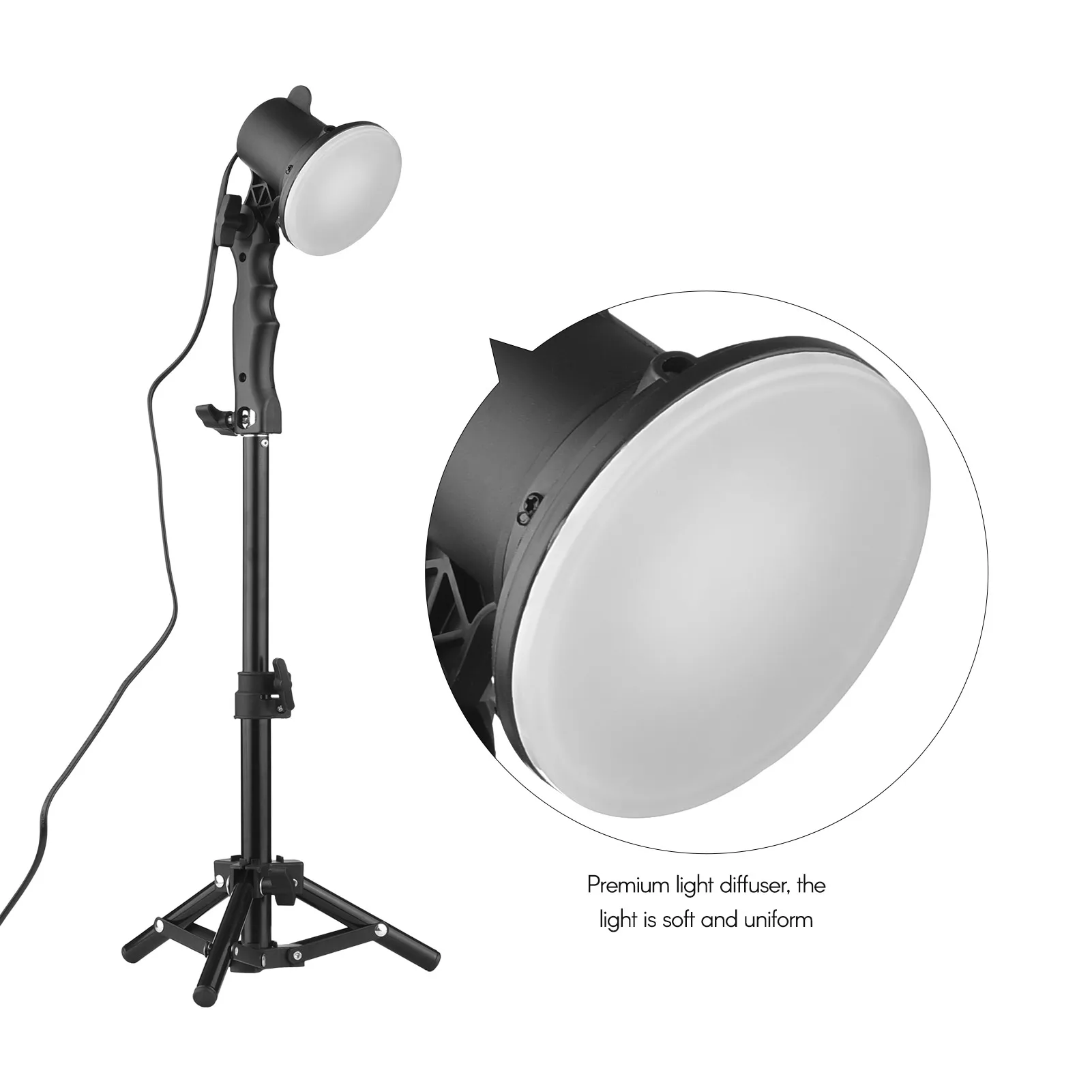 

2 шт., настольные светодиодные лампы 16 светодиодов 5500K CRI 85